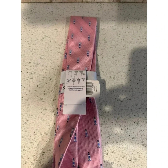 Nwt‎ Saddlebred Pink Tie g6 - Picture 4 of 4